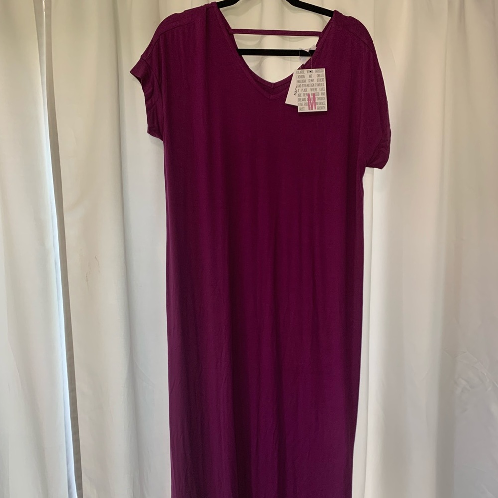 LulaRoe purple Macy medium